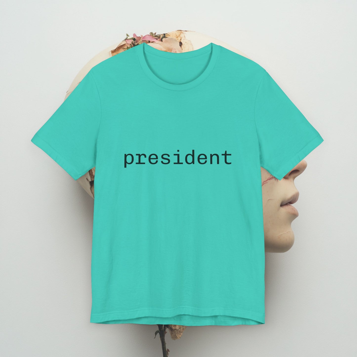 President Minimalistic Unisex Tee Shirt, Politics Top, Election Apparel, Graphic Tshirt, Statement Clothing, Patriotic Gift