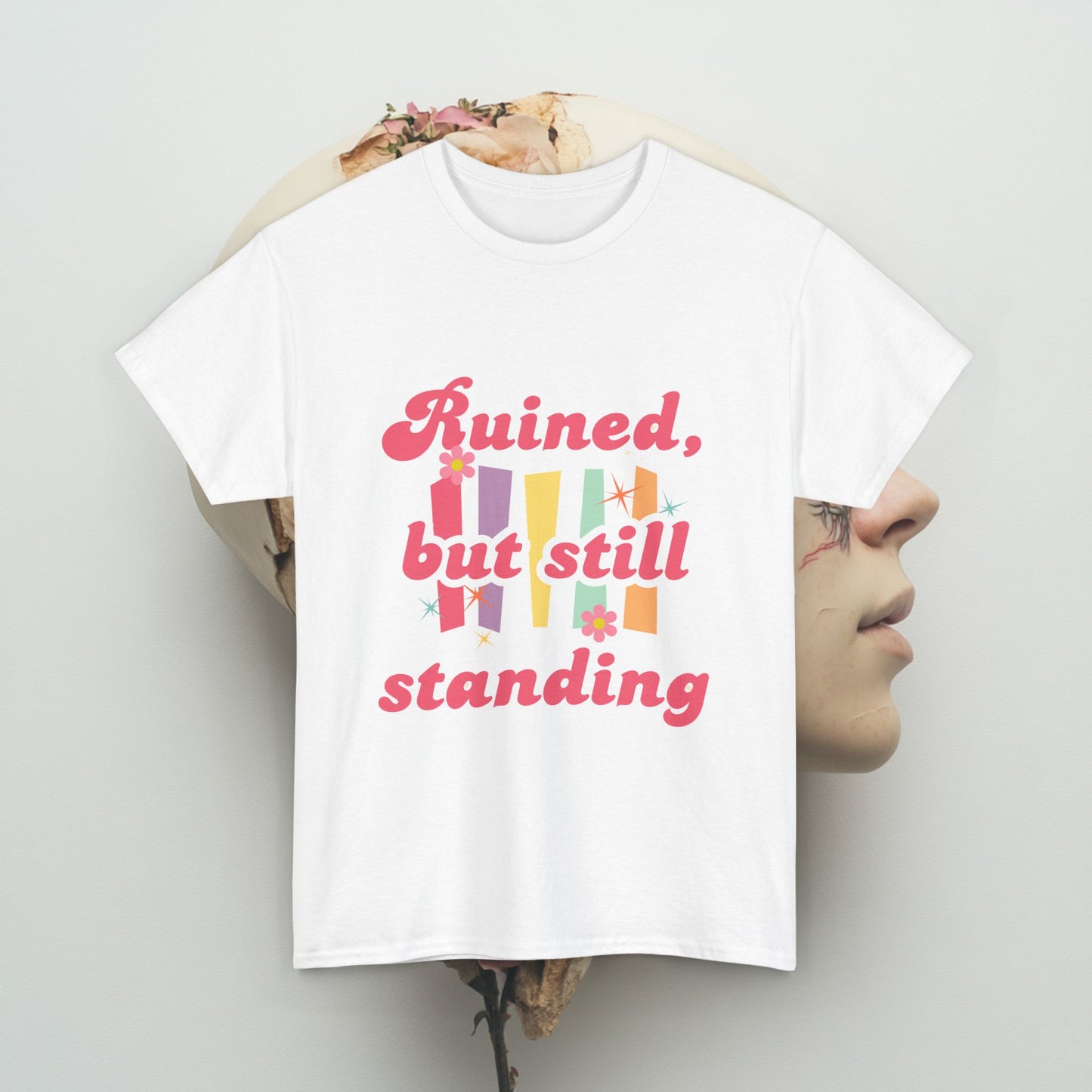 Ruined but still standing Unisex Heavy Cotton Tee