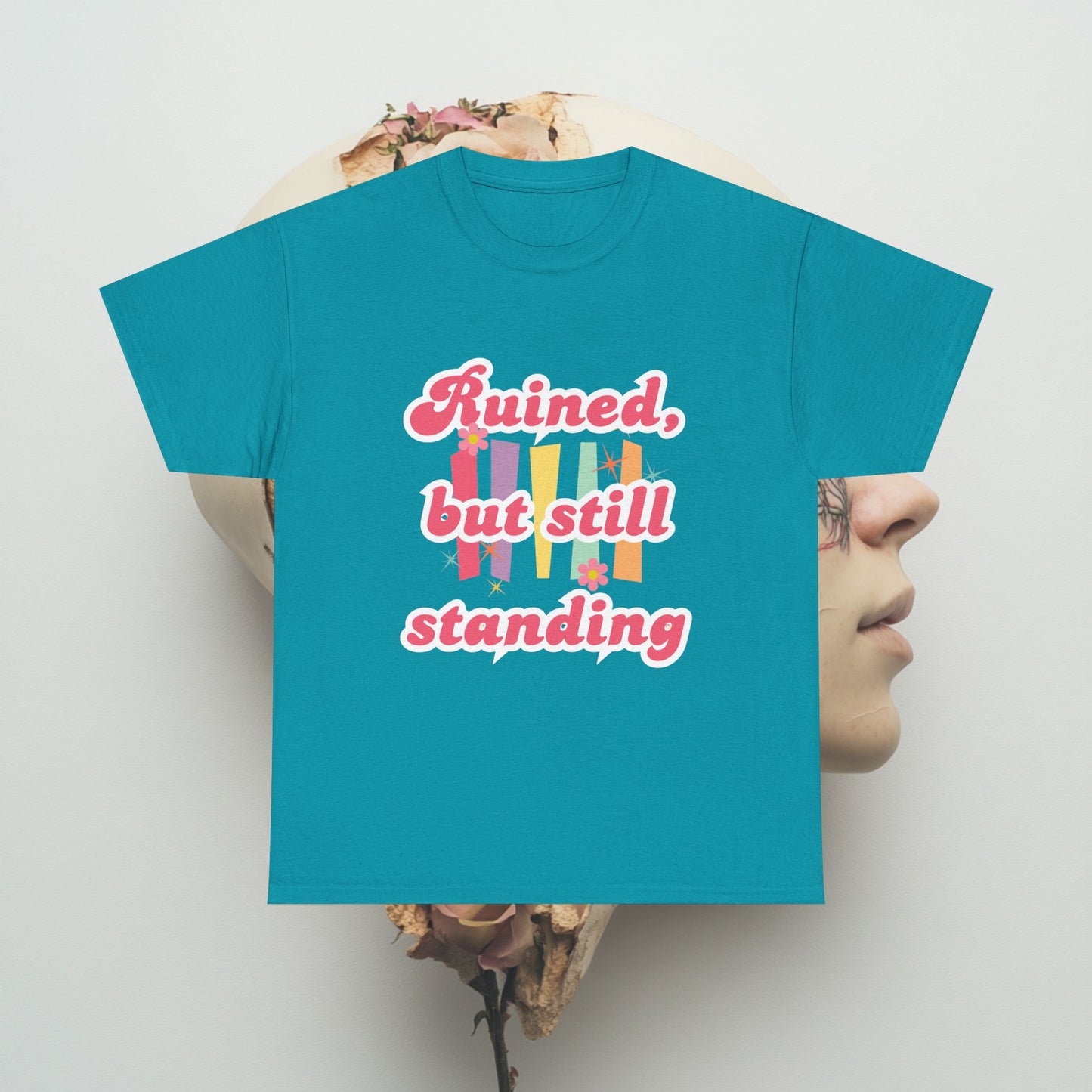 Ruined but still standing Unisex Heavy Cotton Tee