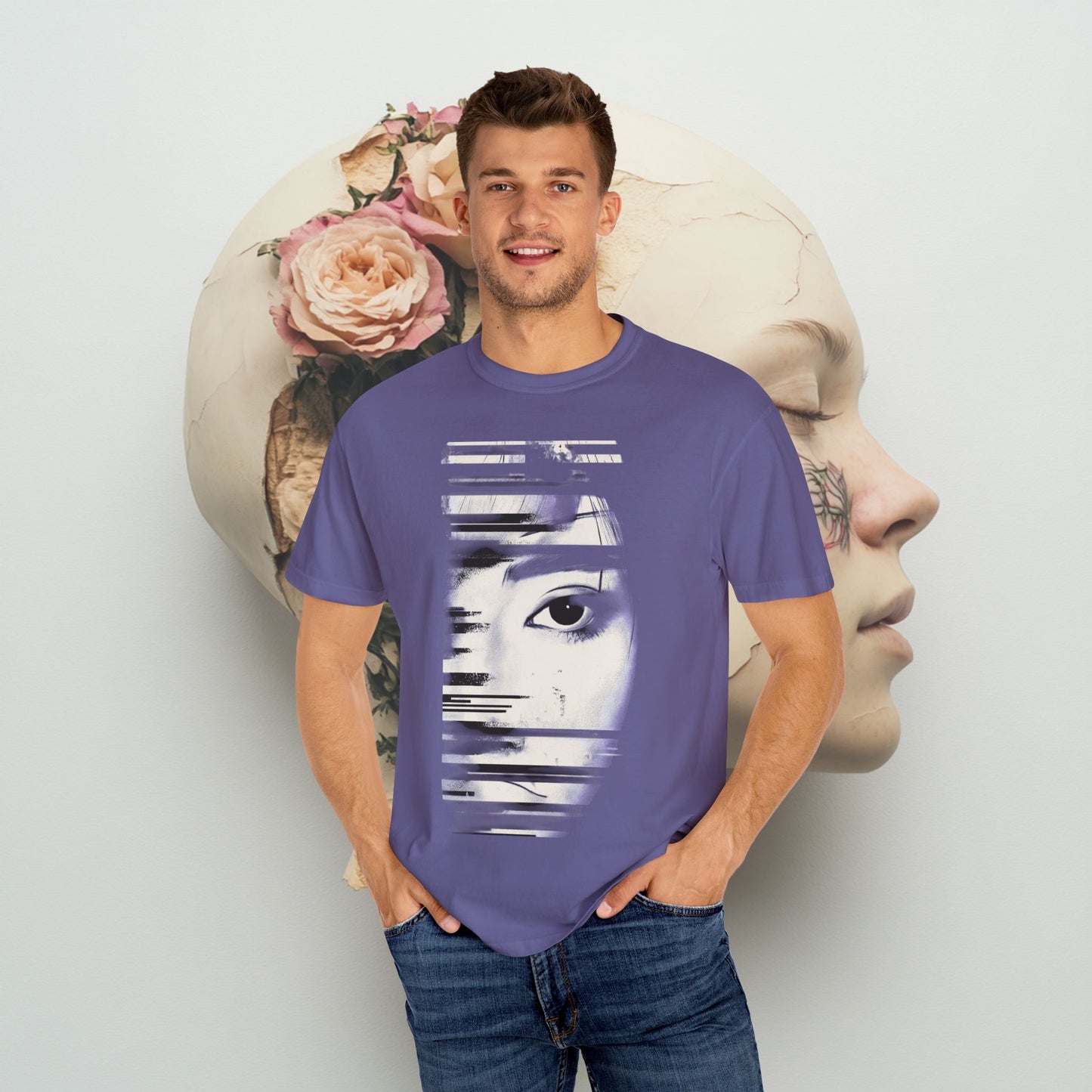 Soft Art Style Horror Girl Unisex T-shirt