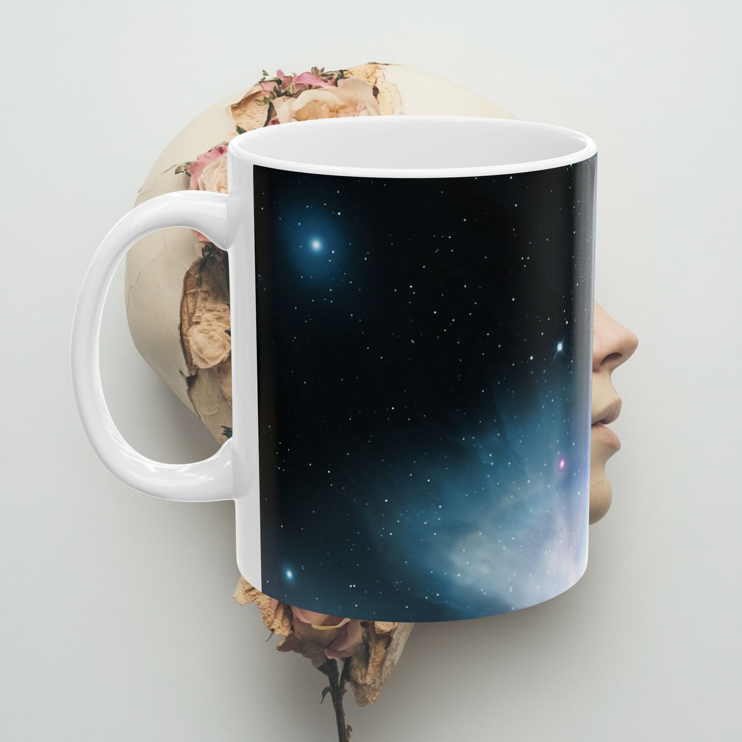 Quasar Space Ceramic Mug, Galaxy Coffee Cup, Astronomy Tea Mug