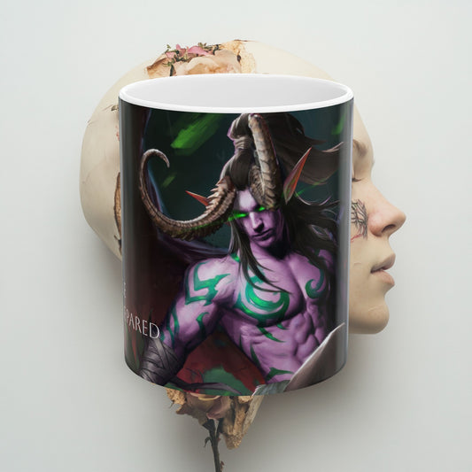 Illidan Stormrage Ceramic Mug, World of Warcraft Coffee Cup, Gamer Gift, Warcraft Fan Mug, Gaming Tea Mug, Illidan Stormrage Quote Mug