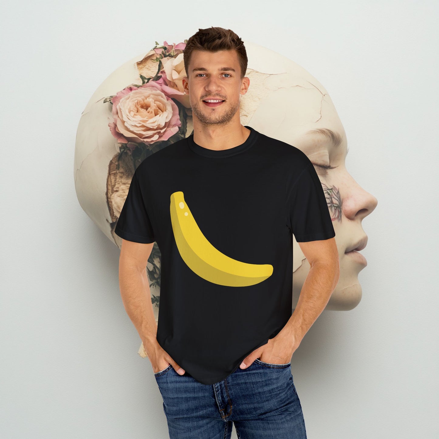 Banana Minimalistic Art Unisex T-shirt