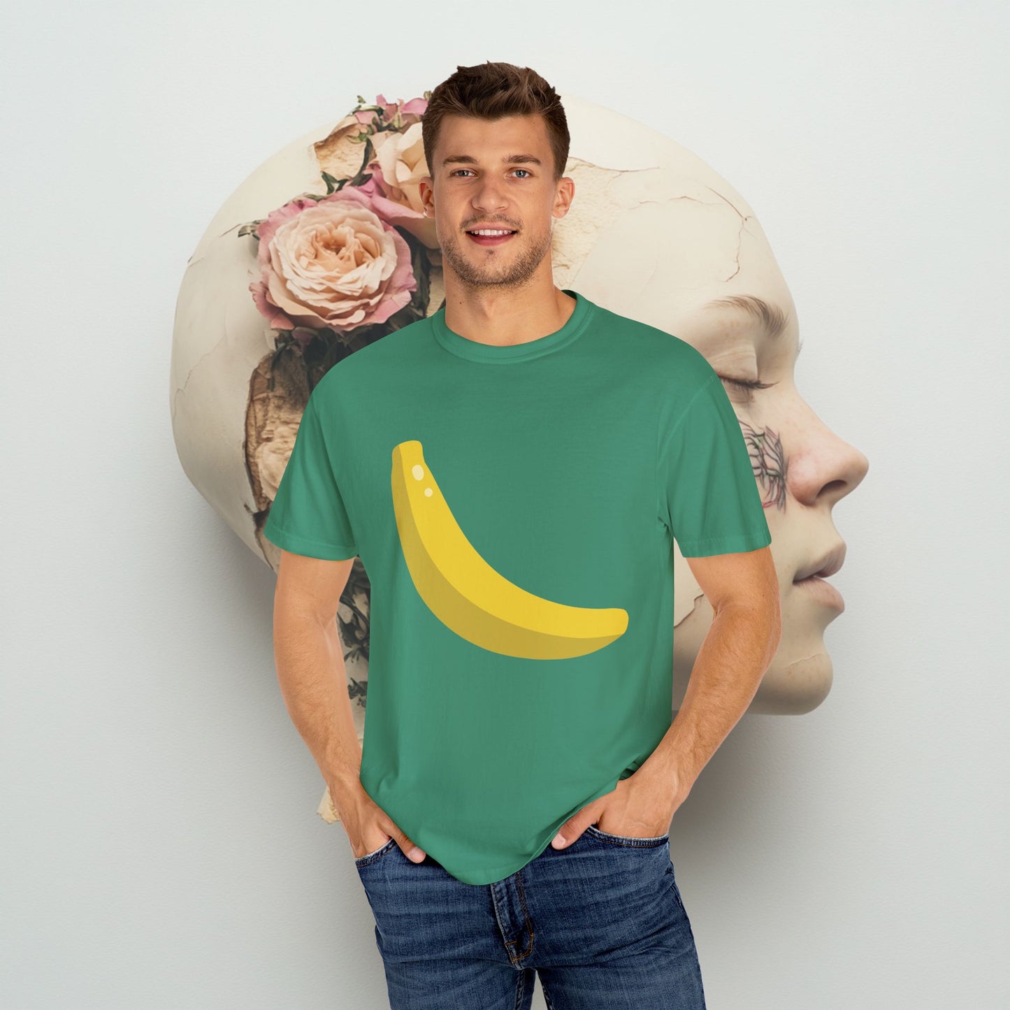 Banana Minimalistic Art Unisex T-shirt