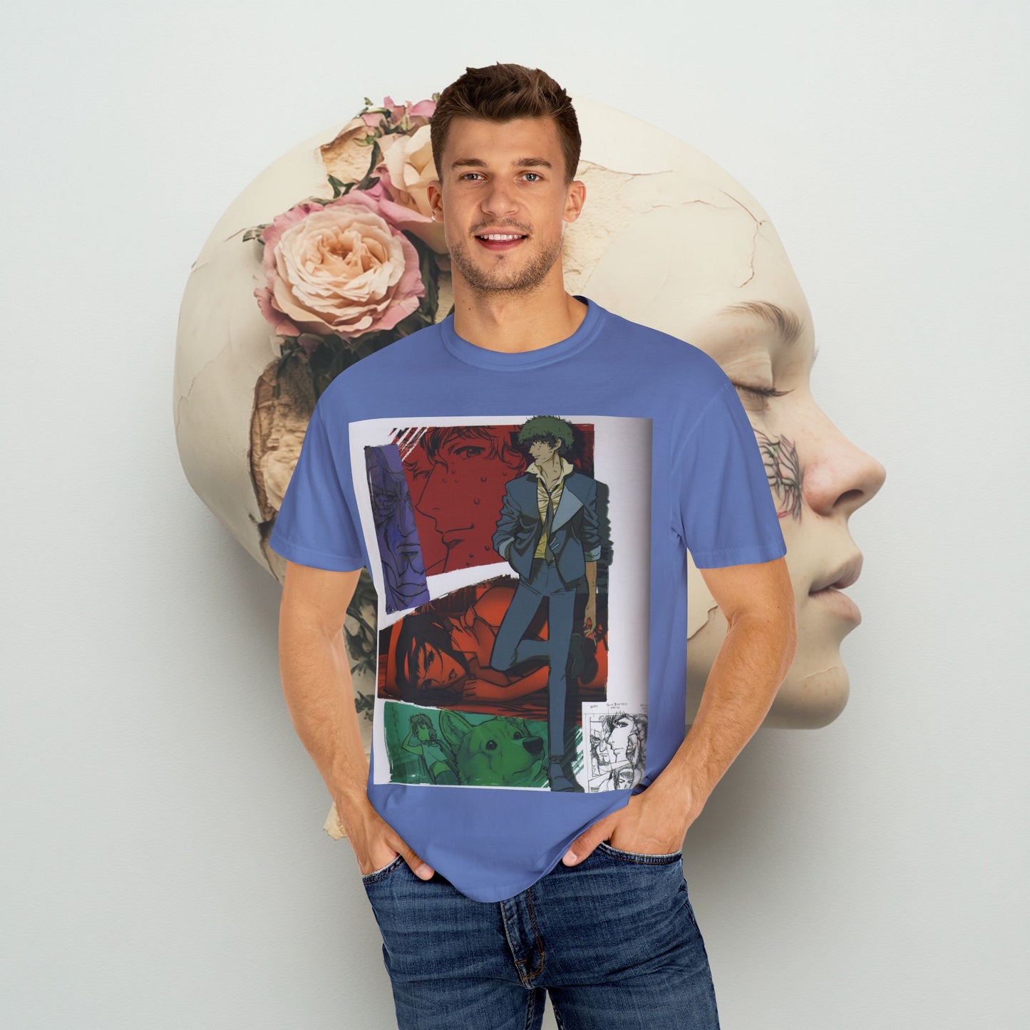 Cowboy Bebop Art Collage T-shirt